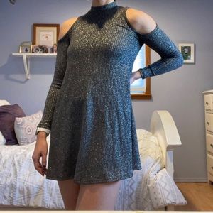 AQUA Sparkle Sweater Dress ✨